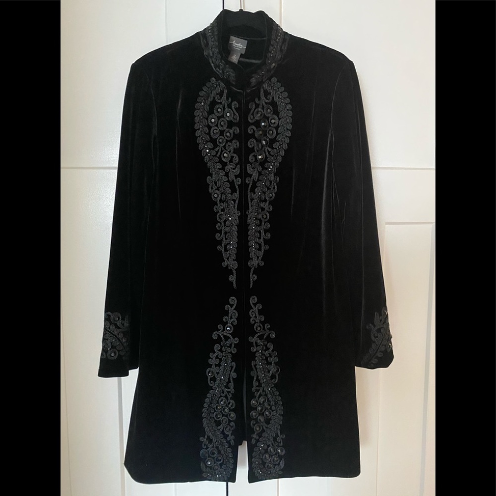 Chic’s Travelers Collection Embellished Jacket.